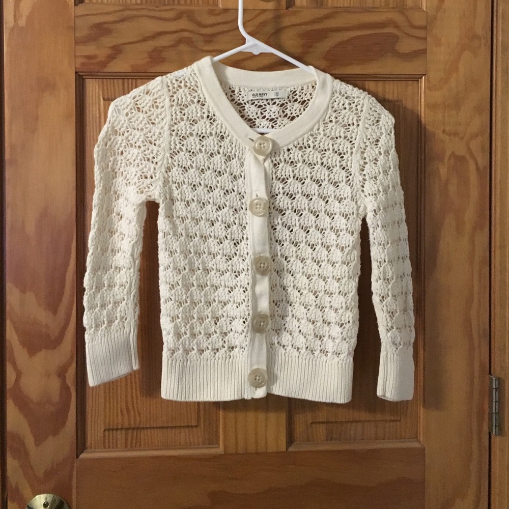 Old Navy Cream Button-Up Cardigan